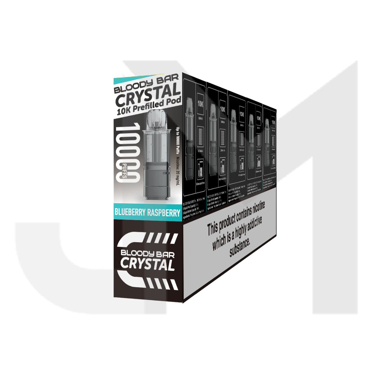 20mg Bloody Bar Crystal 10K Prefilled Pod 10000 Puffs