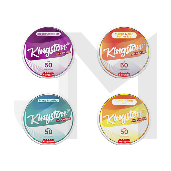 50mg Kingston Nicotine Pouches - 20 Pouches