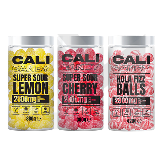 CALI CANDY MAX 2800mg Full Spectrum CBD Vegan Sweets  - 10 Flavours