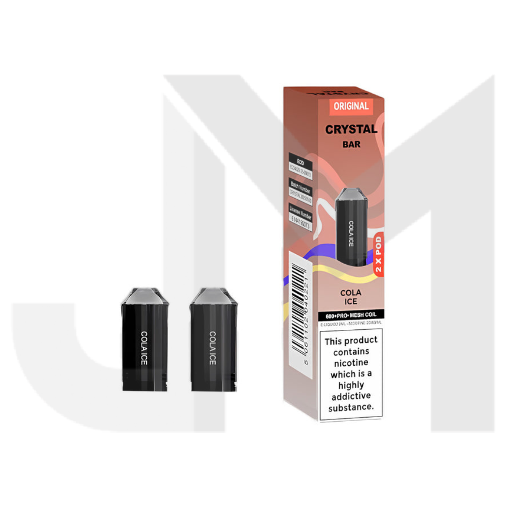 Crystal Bar 600 Prefilled Pod 600 Puffs - 2 Pcs