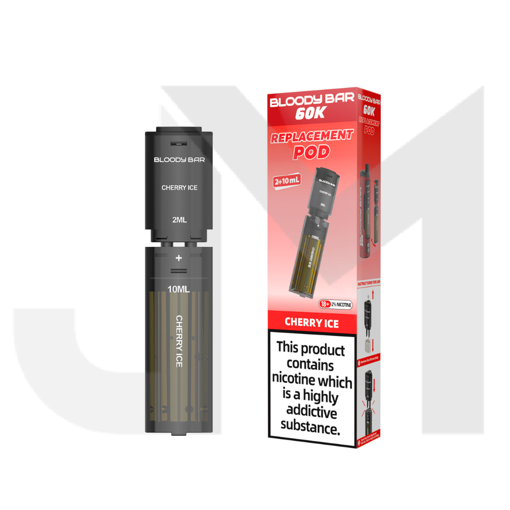20mg Bloody Bar 60K Prefilled Pods 60000 Puffs