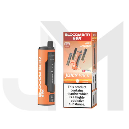 20mg Bloody Bar 60K 4 in 1 Prefilled Pod Vape Kit 60000 Puffs