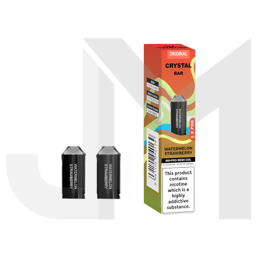 Crystal Bar 600 Prefilled Pod 600 Puffs - 2 Pcs
