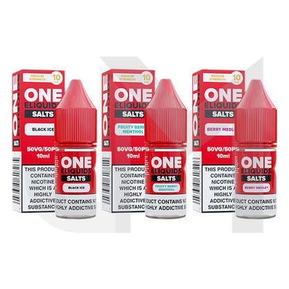 10mg One E-Liquids Flavoured Nic Salts 10ml (50VG/50PG)