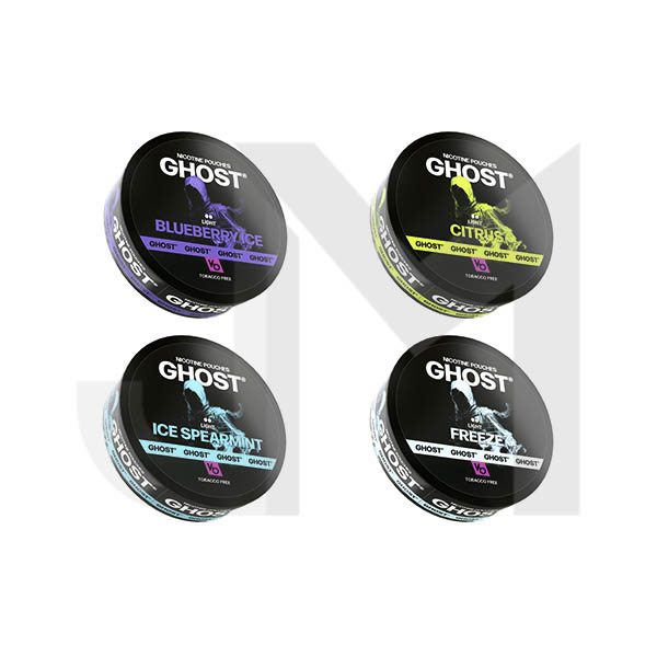 6mg Ghost Light Nicotine Pouches - 20 Pouches