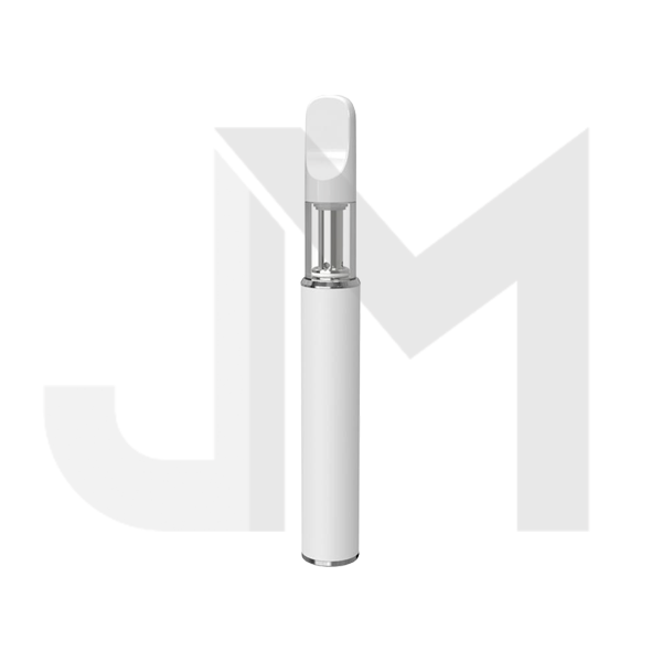 White empty ceramic disposable vape pen