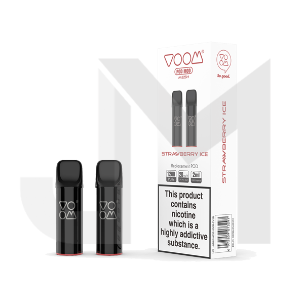 20mg Voom Pod Mod Replacement Mesh Pods 2PCS 1.2Ω 2ml