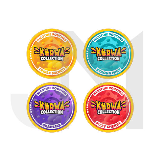 12mg Kurwa Collection Nicotine Pouches - 20 Pouches
