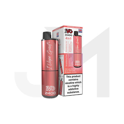20mg IVG 2400 4 in 1 Multi Edition Rechargeable Pod Vape Kit 2400 Puffs
