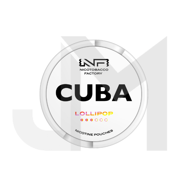 16mg CUBA White Nicotine Pouches - 25 Pouches