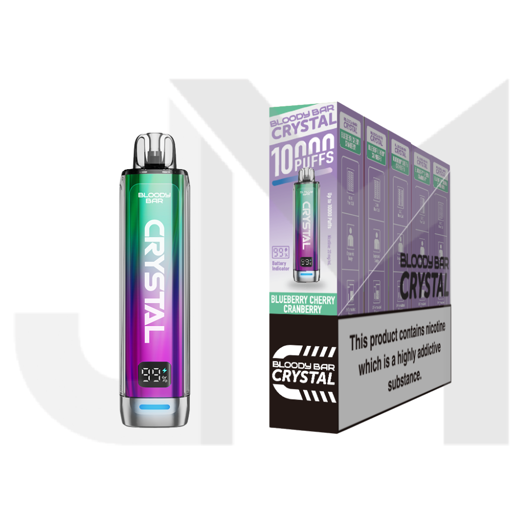 20mg Bloody Bar Crystal 10K Prefilled Pod Vape Kit 10000 Puffs