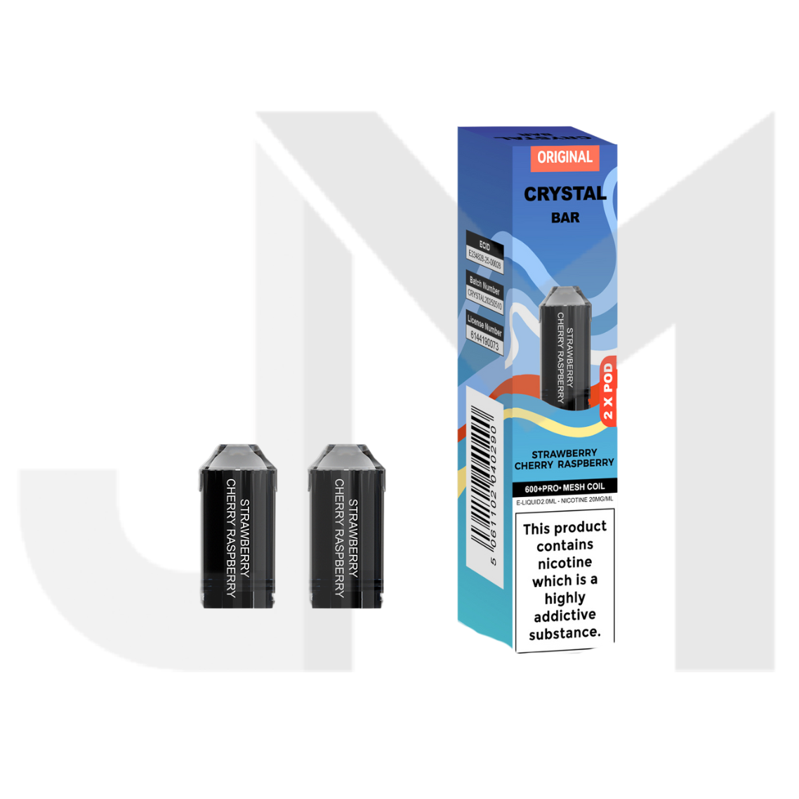 Crystal Bar 600 Prefilled Pod 600 Puffs - 2 Pcs