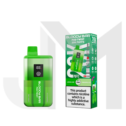 20mg Bloody Bar 20K Twist Prefilled Pod Vape Kit 20000 Puffs