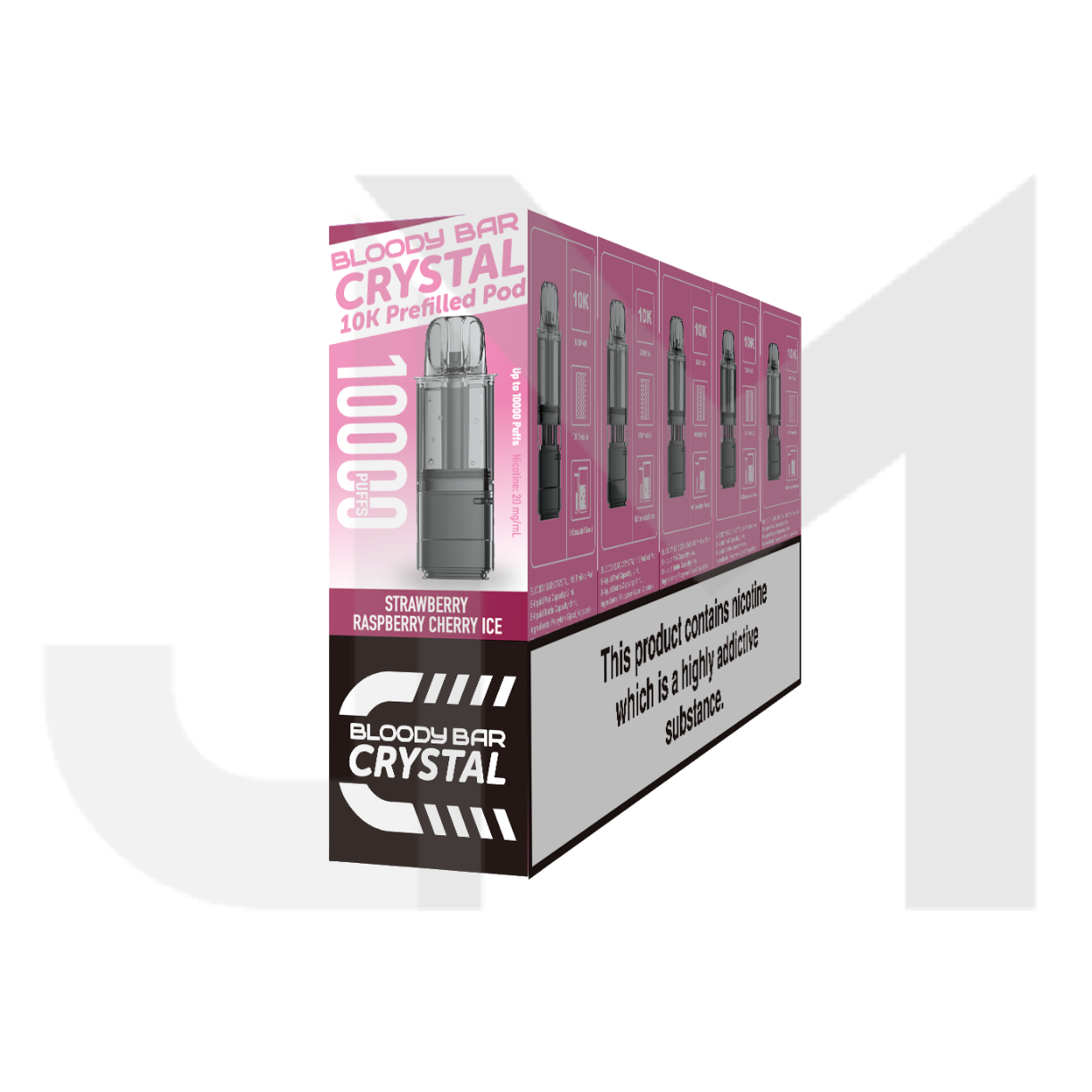20mg Bloody Bar Crystal 10K Prefilled Pod 10000 Puffs