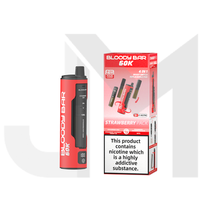 20mg Bloody Bar 60K 4 in 1 Prefilled Pod Vape Kit 60000 Puffs