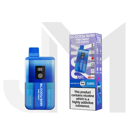 20mg Bloody Bar 20K Twist Prefilled Pod Vape Kit 20000 Puffs