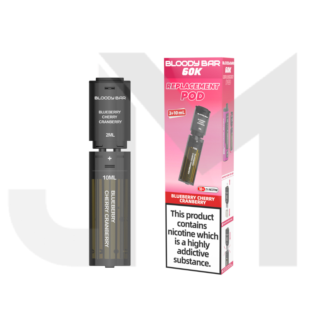 20mg Bloody Bar 60K Prefilled Pods 60000 Puffs