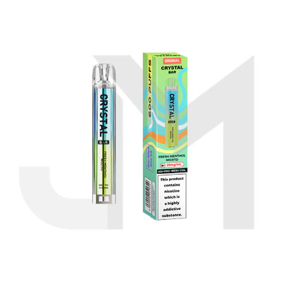 20mg Crystal Bar Original 600 Prefilled Pod Vape Kit