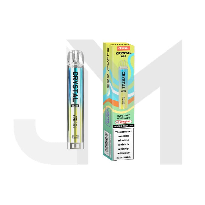20mg Crystal Bar Original 600 Prefilled Pod Vape Kit