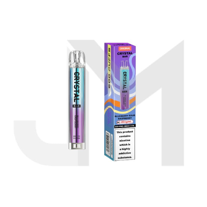 20mg Crystal Bar Original 600 Prefilled Pod Vape Kit
