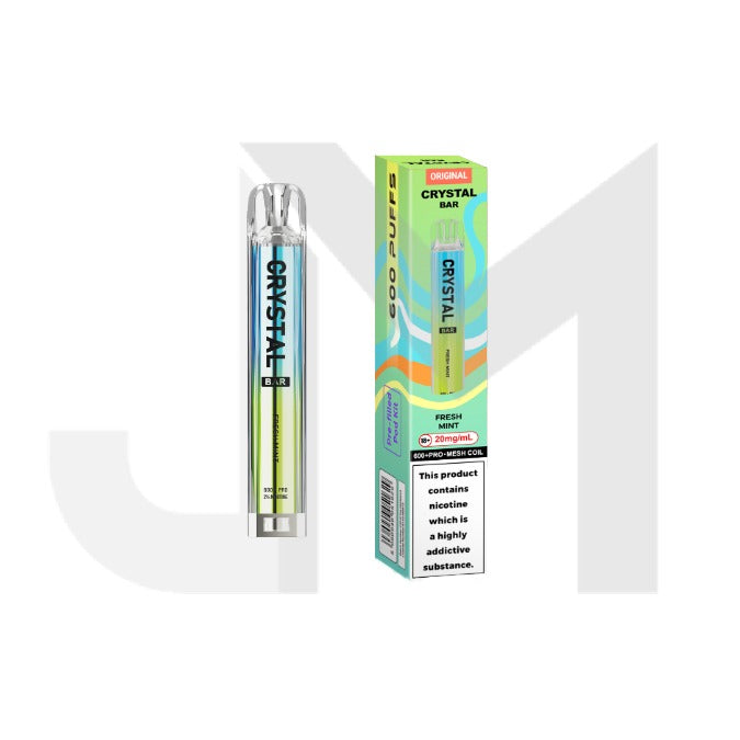 20mg Crystal Bar Original 600 Prefilled Pod Vape Kit