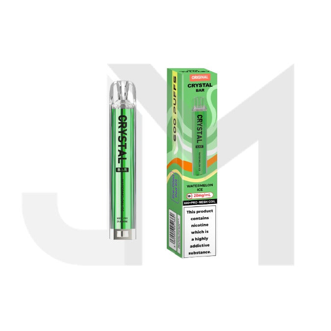 20mg Crystal Bar Original 600 Prefilled Pod Vape Kit