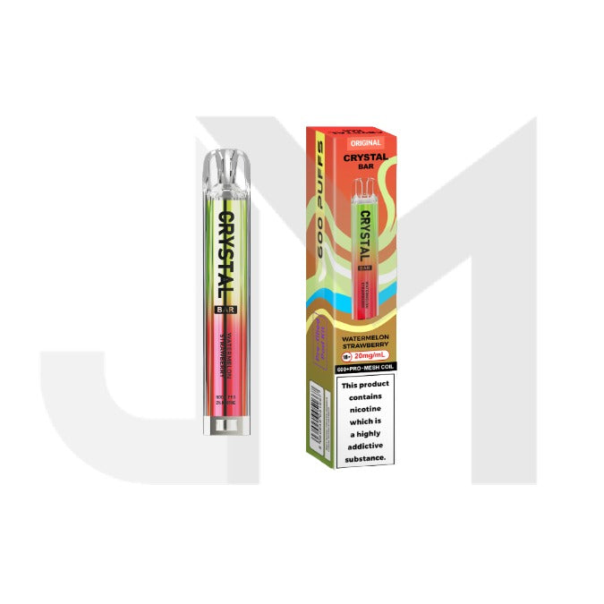 20mg Crystal Bar Original 600 Prefilled Pod Vape Kit