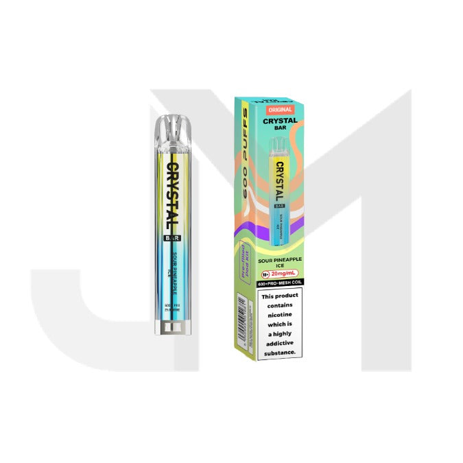 20mg Crystal Bar Original 600 Prefilled Pod Vape Kit