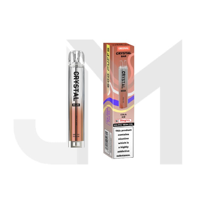 20mg Crystal Bar Original 600 Prefilled Pod Vape Kit