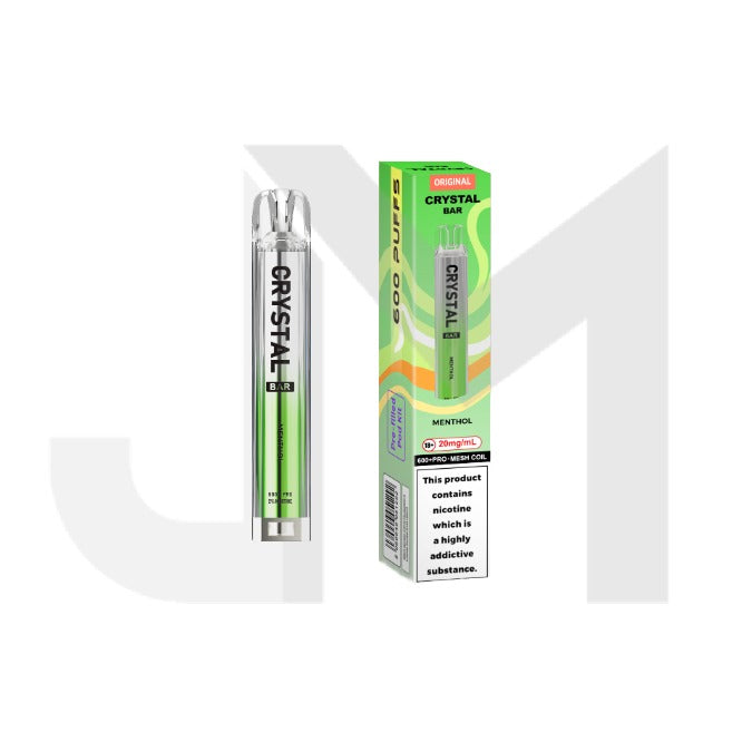 20mg Crystal Bar Original 600 Prefilled Pod Vape Kit