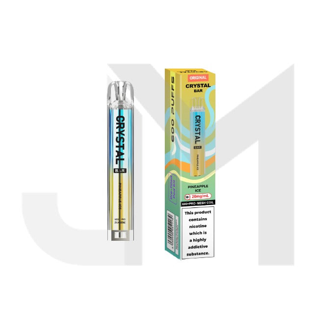 20mg Crystal Bar Original 600 Prefilled Pod Vape Kit