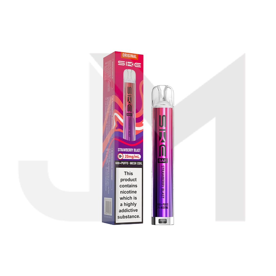 20mg SKE Bar 600 Rechargeable Prefilled Pod Vape Kit