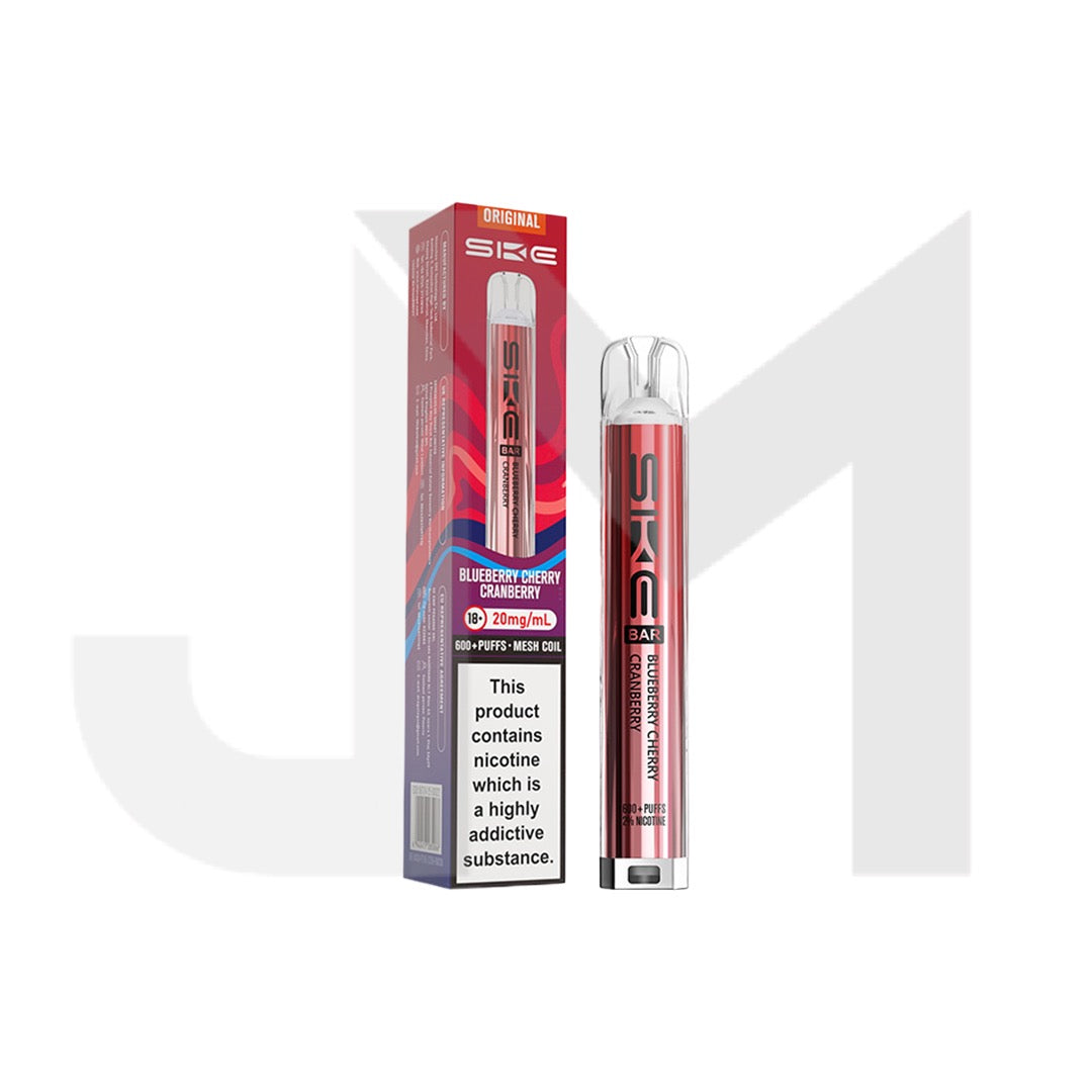 20mg SKE Bar 600 Rechargeable Prefilled Pod Vape Kit