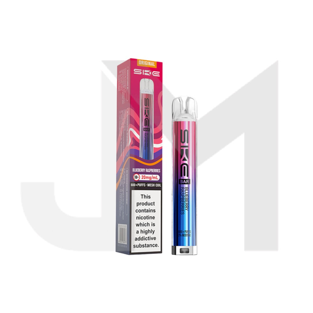 20mg SKE Bar 600 Rechargeable Prefilled Pod Vape Kit