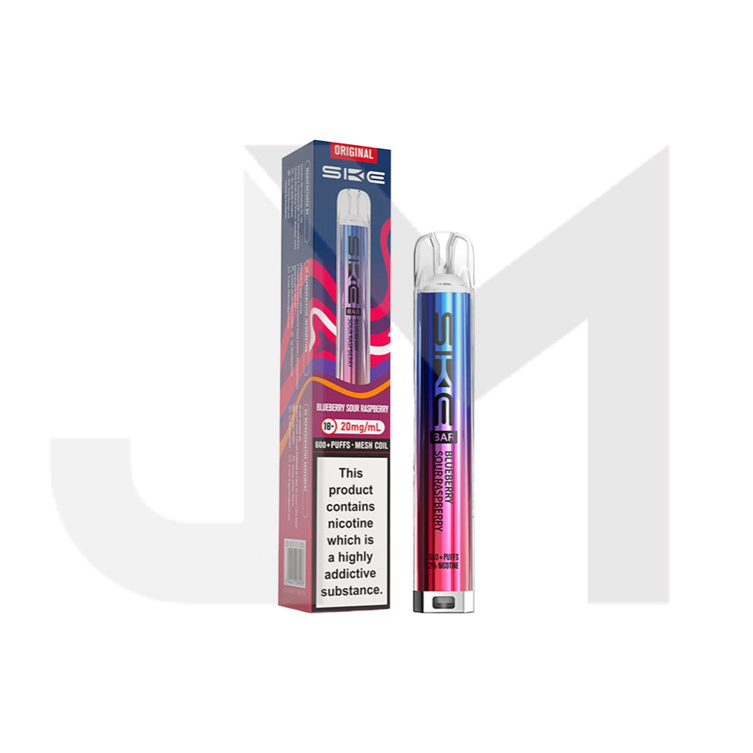 20mg SKE Bar 600 Rechargeable Prefilled Pod Vape Kit