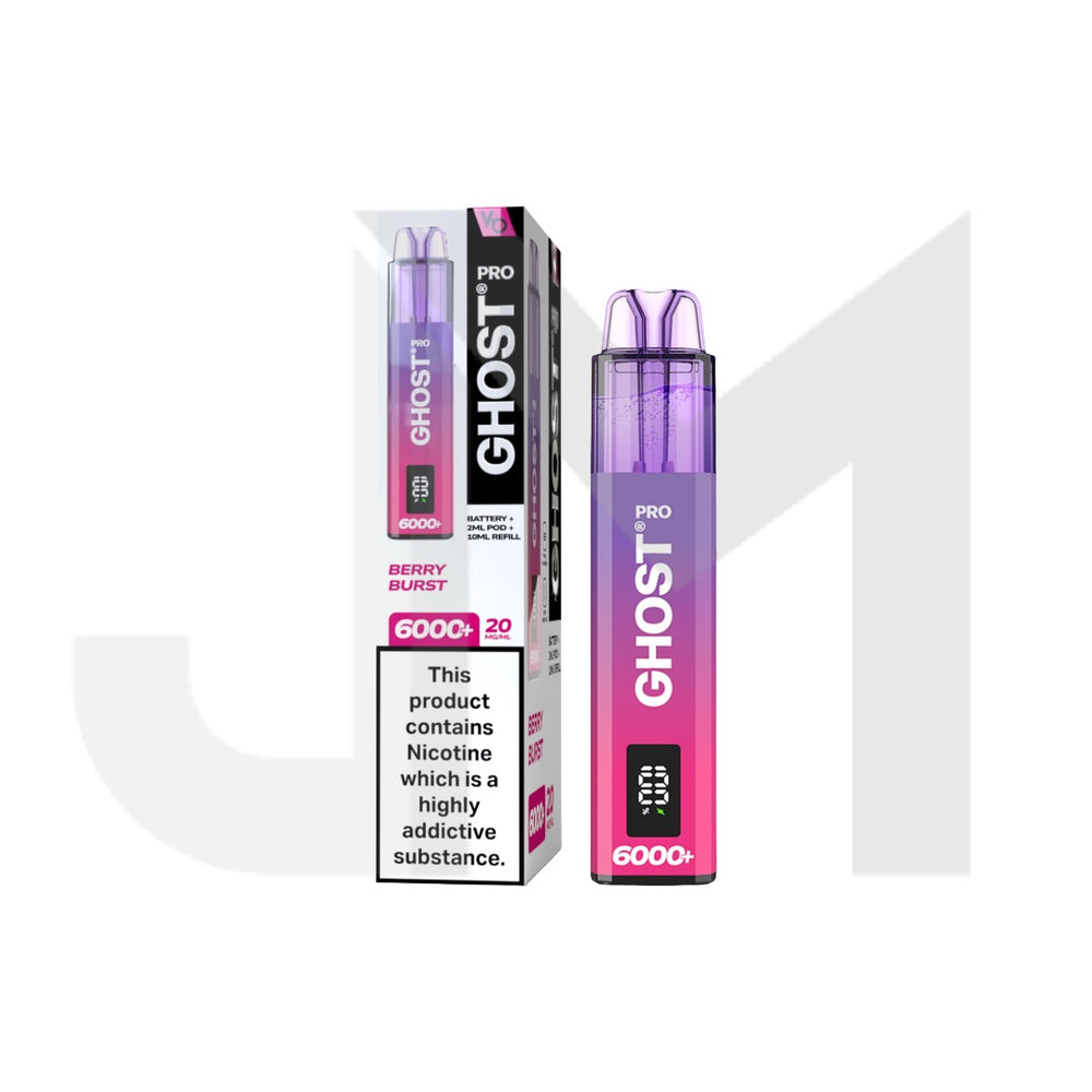 20mg Ghost Pro 6000+ Disposable Vapes Bars