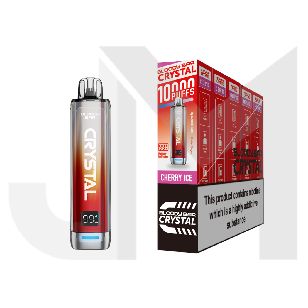 20mg Bloody Bar Crystal 10K Prefilled Pod Vape Kit 10000 Puffs