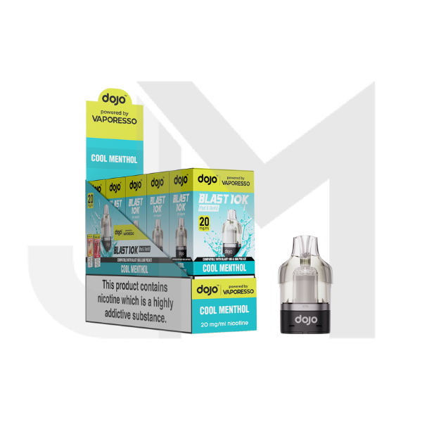 10 x 20mg Vaporesso Dojo Blast 10K Prefilled Pod 10000 Puffs (Buy 10 Pods Get 2 Kits Free)