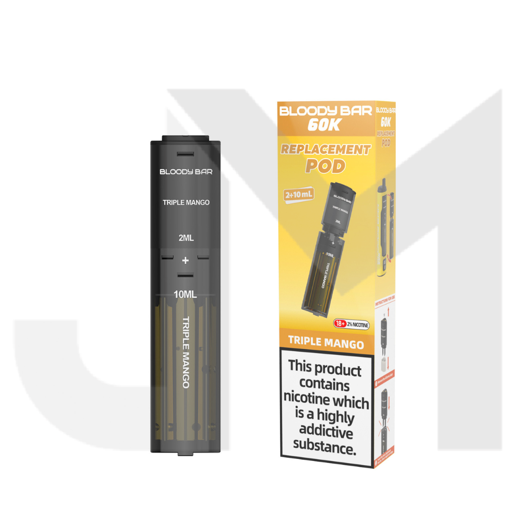 20mg Bloody Bar 60K Prefilled Pods 60000 Puffs