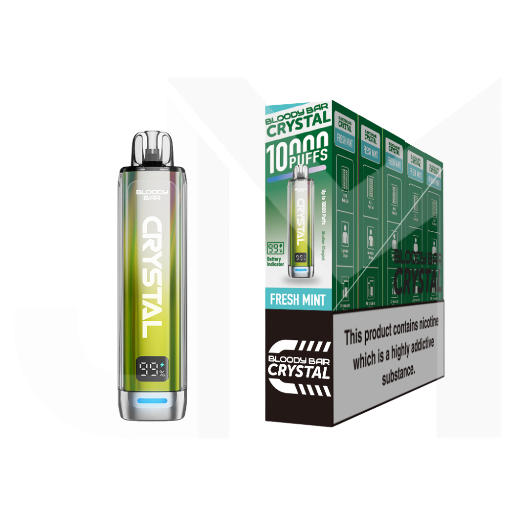20mg Bloody Bar Crystal 10K Prefilled Pod Vape Kit 10000 Puffs