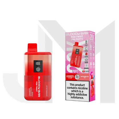 20mg Bloody Bar 20K Twist Prefilled Pod Vape Kit 20000 Puffs