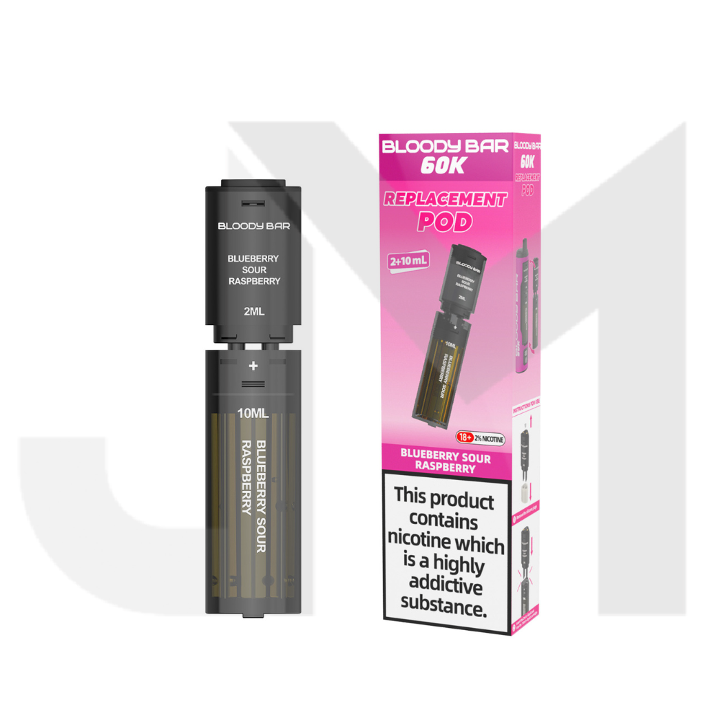 20mg Bloody Bar 60K Prefilled Pods 60000 Puffs