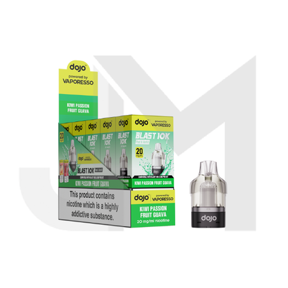 10 x 20mg Vaporesso Dojo Blast 10K Prefilled Pod 10000 Puffs (Buy 10 Pods Get 2 Kits Free)