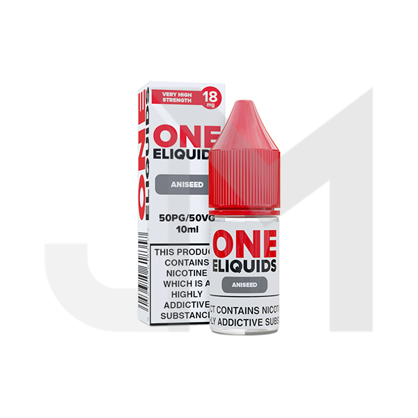 18mg One E-Liquids Flavoured Nicotine E-Liquid 10ml (50VG/50PG)