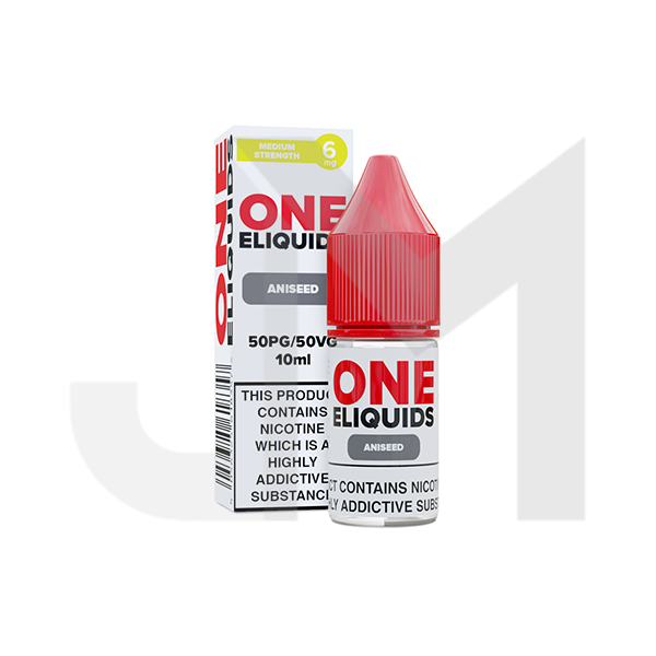 6mg One E-Liquids Flavoured Nicotine E-Liquid 10ml (50VG/50PG)