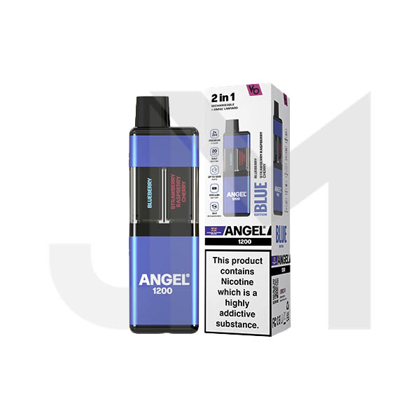 20mg Angel 1200 2in1 By Vapes Bar Dual Prefilled Pod Kit 1200 Puffs