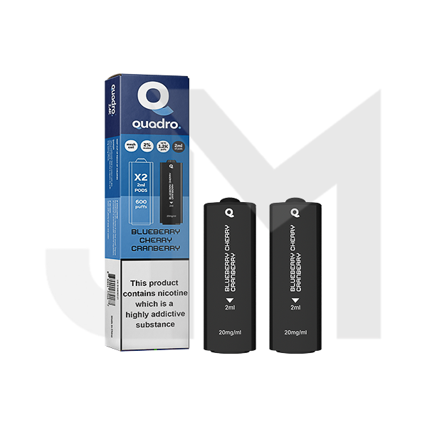 20mg Quadro 2.4k Replacement Pods - 2ml