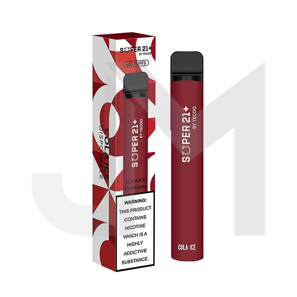 20mg Super21+ By Yecoo Disposable Vape Device 600 Puffs