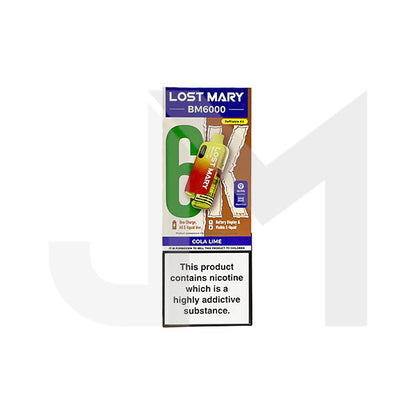 20mg LOST MARY BM6000 Refillable Pod Kit - 6000 Puffs