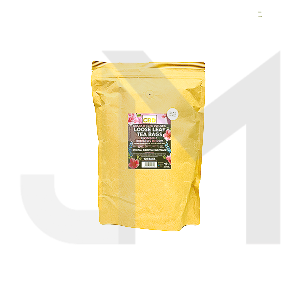 Equilibrium CBD 340mg Tea Crimson Hibiscus & Berry Catering Pack - 100 Biodegradable Pyramid Tea Bags
